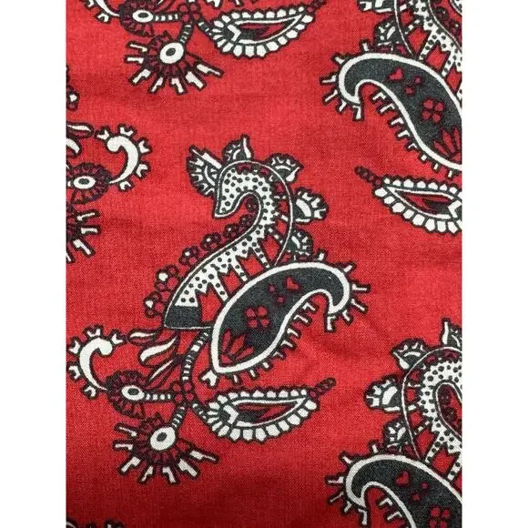 Talbots Womens SZ 12 Paisley Print Long Sleeve‎ Button Down Blouse 100% Cotton - Picture 9 of 9